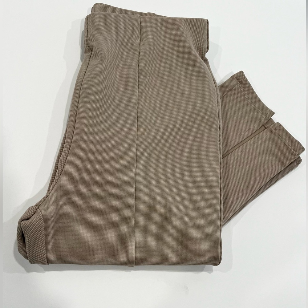 Grey Lab Tan Pants with Split at Ankle